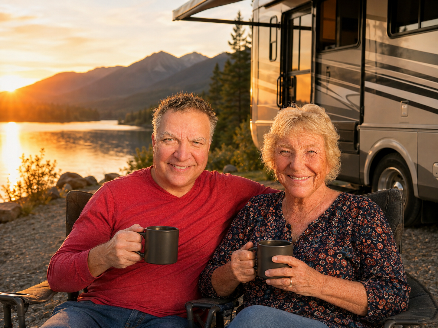 Mike and Sue by the RV
